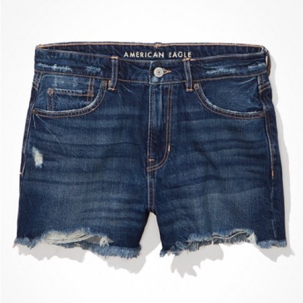 AE HIGH-WAISTED DENIM TOMGIRL MIDI SHORT